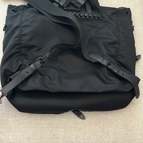 Prada Nylon Studded Vella Monochrome Backpack - Picture 12 of 15